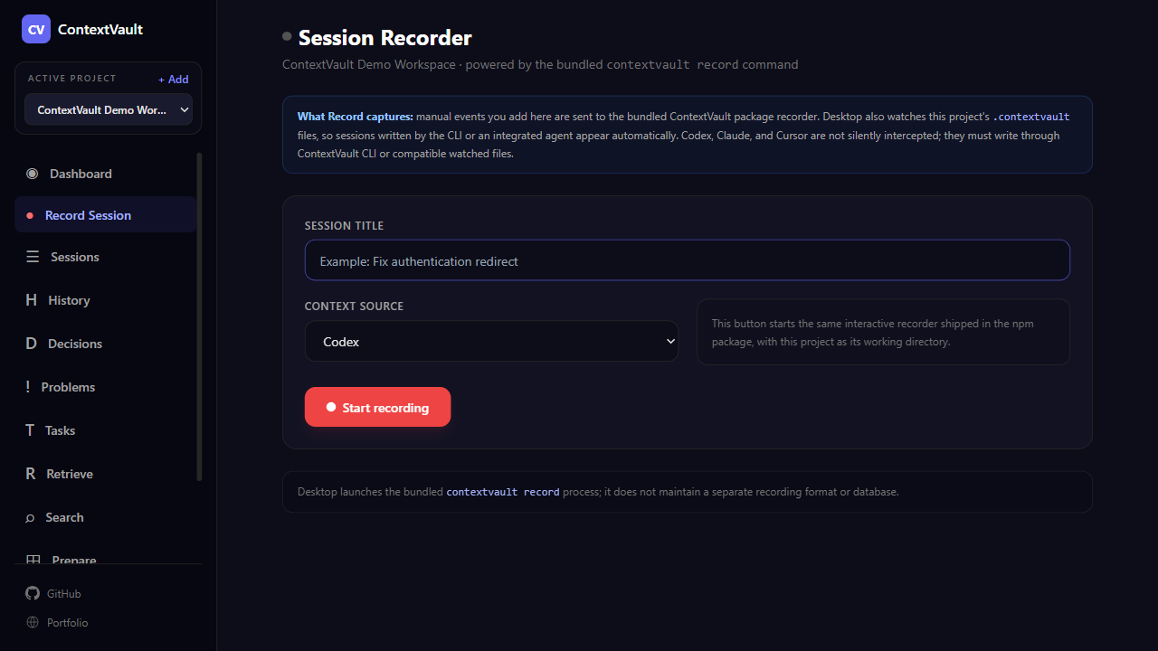 Start recording
