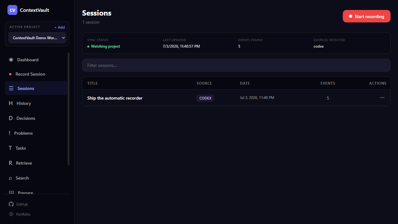 Browse sessions